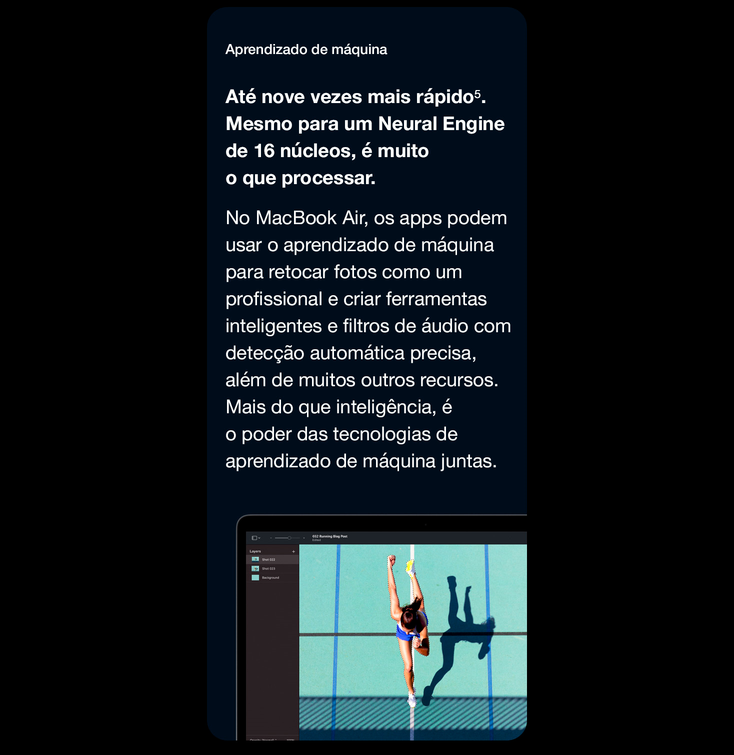 MacBook Air Apple M1 8GB 256GB SSD 13 macOS, Cinza Espacial - MGN63BZ/A